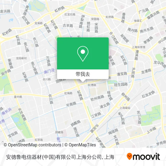 安德鲁电信器材(中国)有限公司上海分公司地图