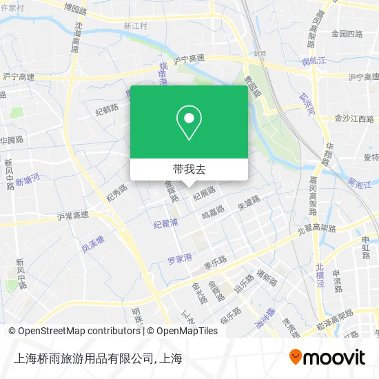 上海桥雨旅游用品有限公司地图
