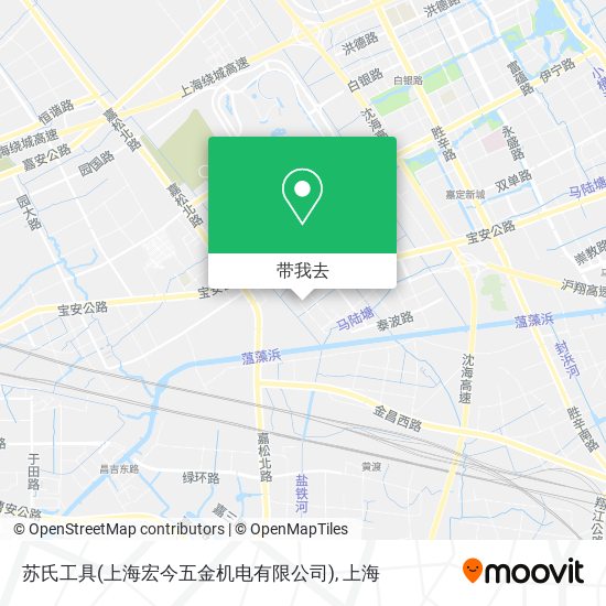 苏氏工具(上海宏今五金机电有限公司)地图