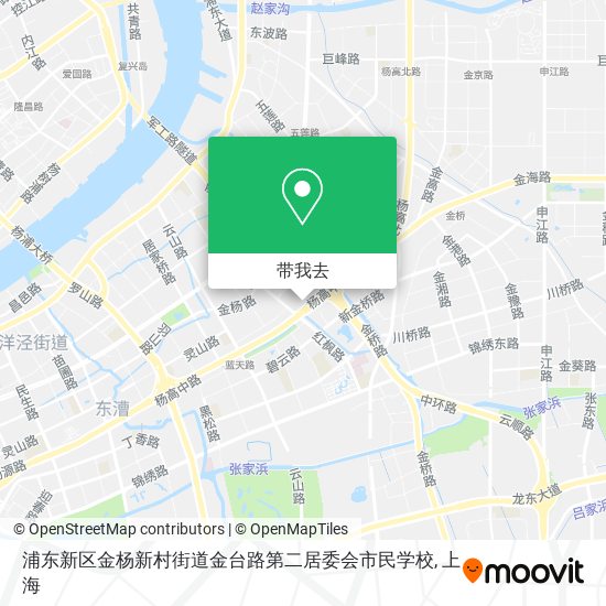 浦东新区金杨新村街道金台路第二居委会市民学校地图