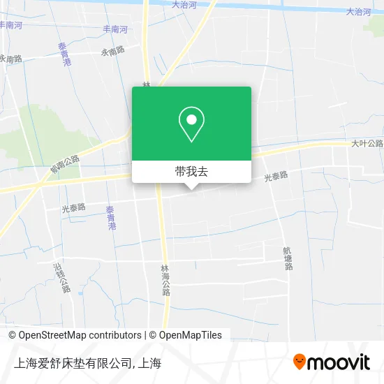 上海爱舒床垫有限公司地图