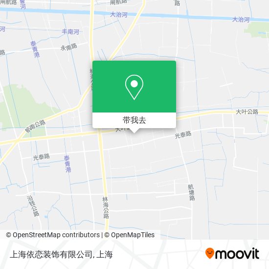 上海依恋装饰有限公司地图