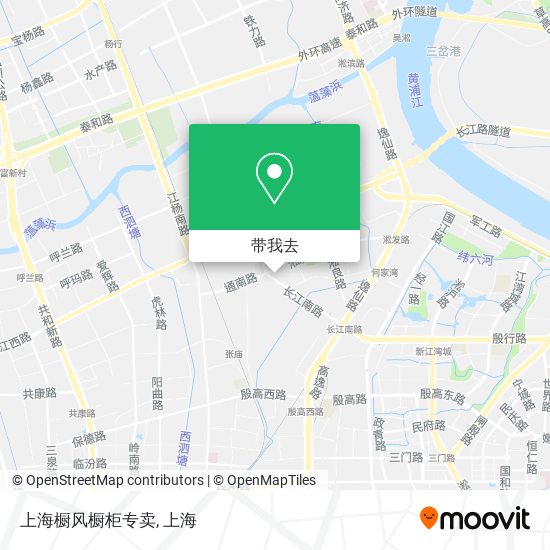 上海橱风橱柜专卖地图