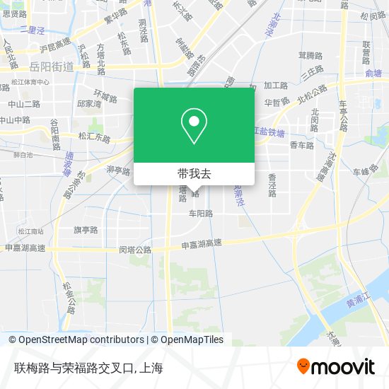 联梅路与荣福路交叉口地图