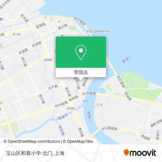 宝山区和衷小学-北门地图