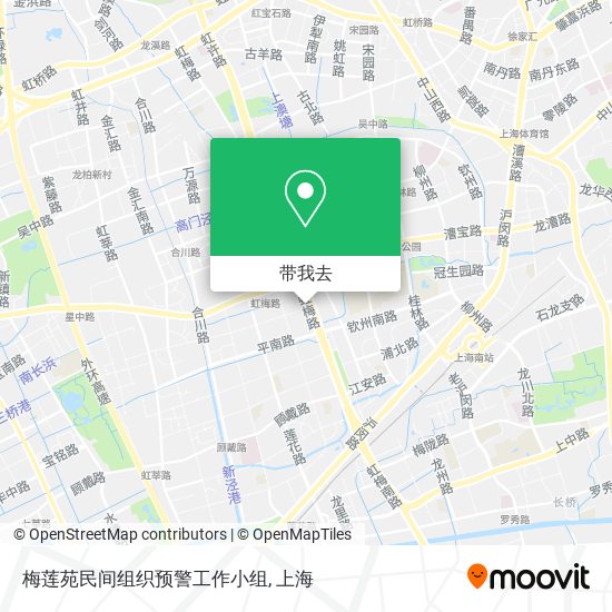 梅莲苑民间组织预警工作小组地图