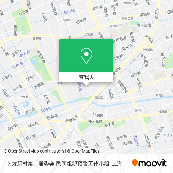 南方新村第二居委会-民间组织预警工作小组地图