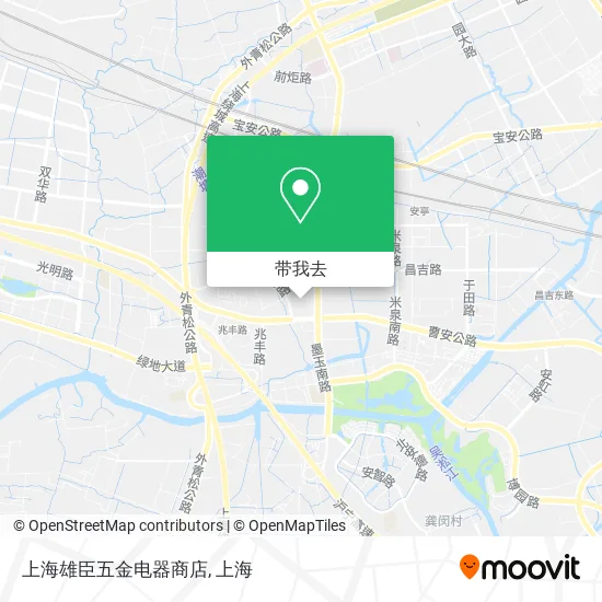 上海雄臣五金电器商店地图