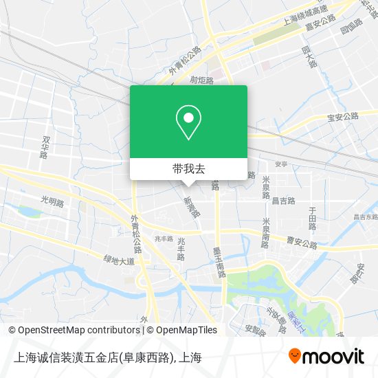 上海诚信装潢五金店(阜康西路)地图