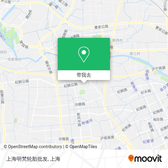 上海明梵轮胎批发地图