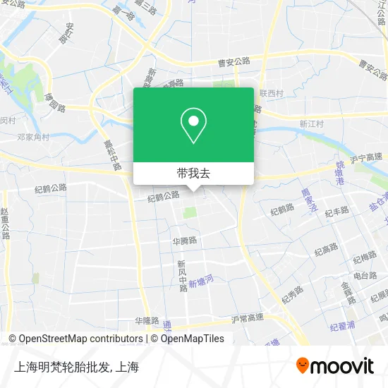上海明梵轮胎批发地图