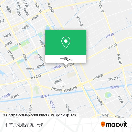 中草集化妆品店地图