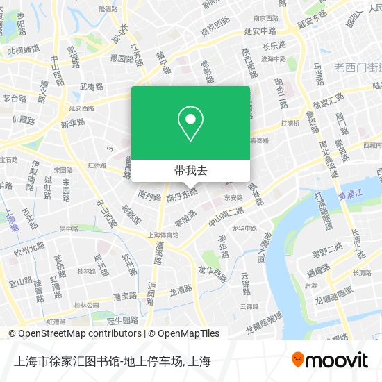 上海市徐家汇图书馆-地上停车场地图