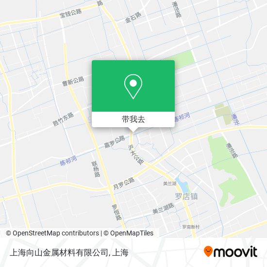 上海向山金属材料有限公司地图