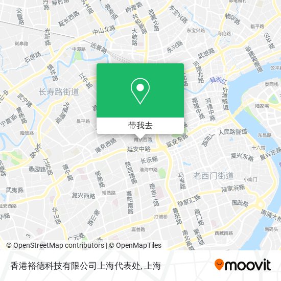 香港裕德科技有限公司上海代表处地图