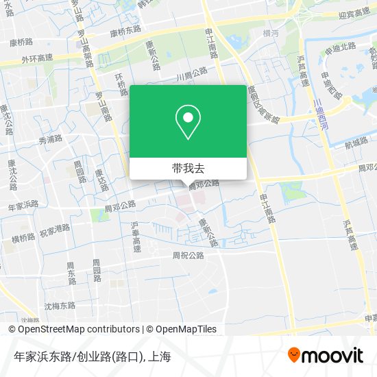 年家浜东路/创业路(路口)地图