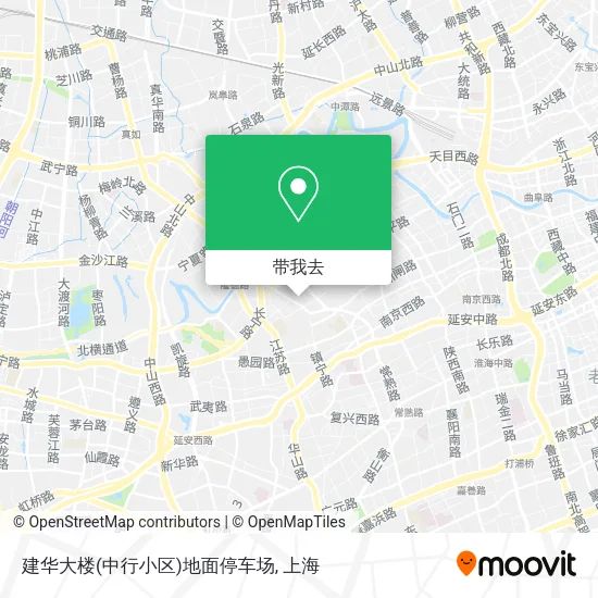 建华大楼(中行小区)地面停车场地图
