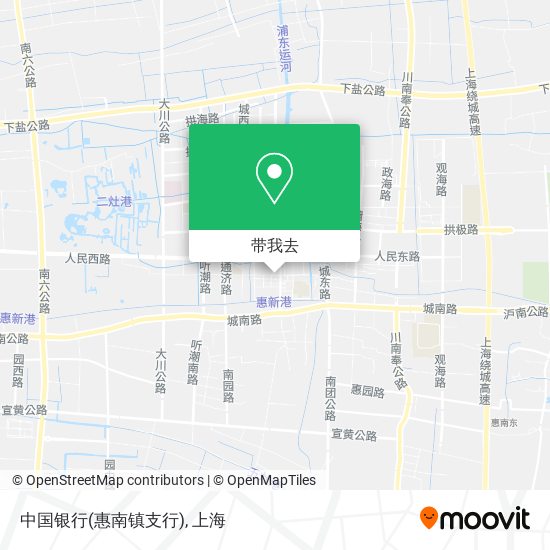 中国银行(惠南镇支行)地图