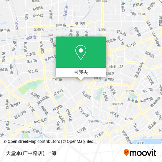 天堂伞(广中路店)地图