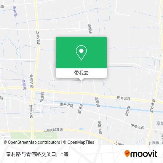 奉村路与青伟路交叉口地图
