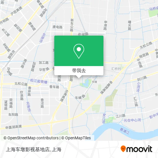 上海车墩影视基地店地图