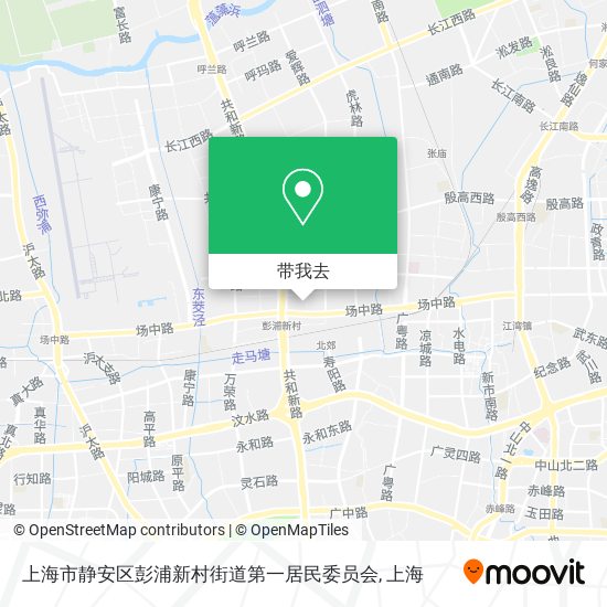 上海市静安区彭浦新村街道第一居民委员会地图