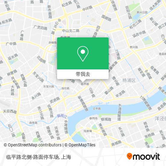 临平路北侧-路面停车场地图