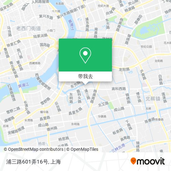 浦三路601弄16号地图