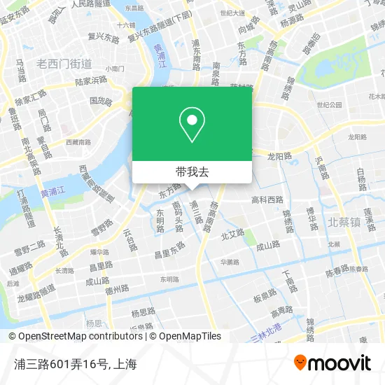 浦三路601弄16号地图
