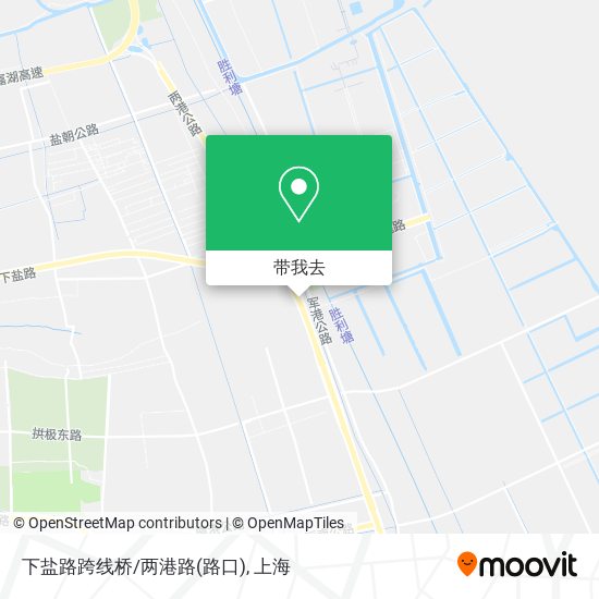 下盐路跨线桥/两港路(路口)地图