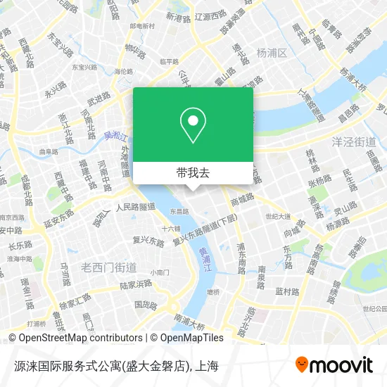 源涞国际服务式公寓(盛大金磐店)地图