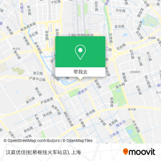 汉庭优佳(虹桥枢纽火车站店)地图