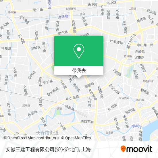 安徽三建工程有限公司(沪)-沪北门地图