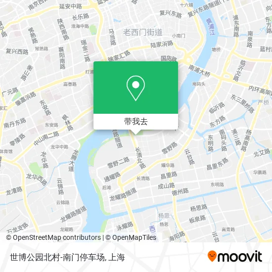 世博公园北村-南门停车场地图