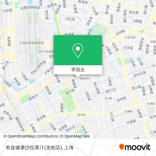 有兹健康沙拉果汁(龙柏店)地图