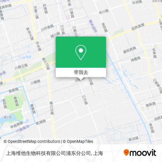 上海维他生物科技有限公司浦东分公司地图