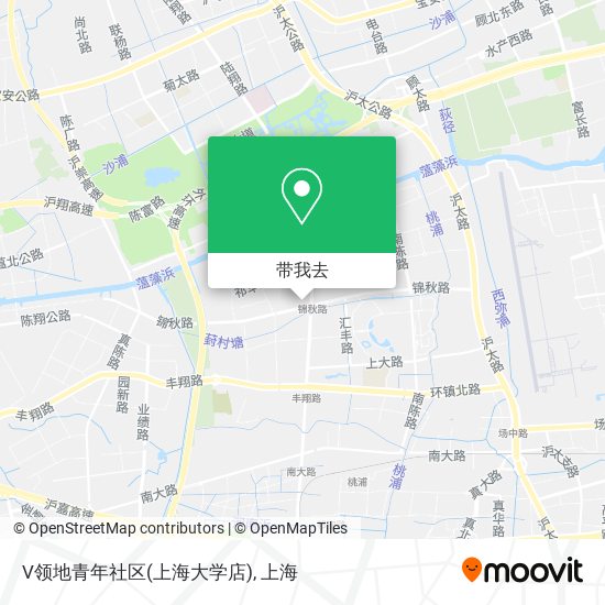 V领地青年社区(上海大学店)地图