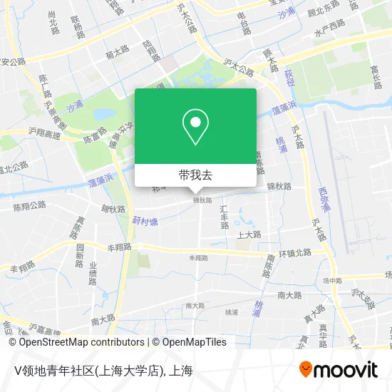 V领地青年社区(上海大学店)地图