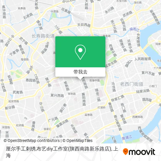 厘尔手工刺绣,布艺diy工作室(陕西南路新乐路店)地图