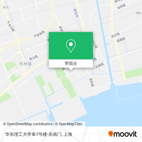 华东理工大学奉7号楼-东南门地图