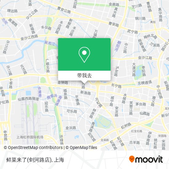 鲜菜来了(剑河路店)地图