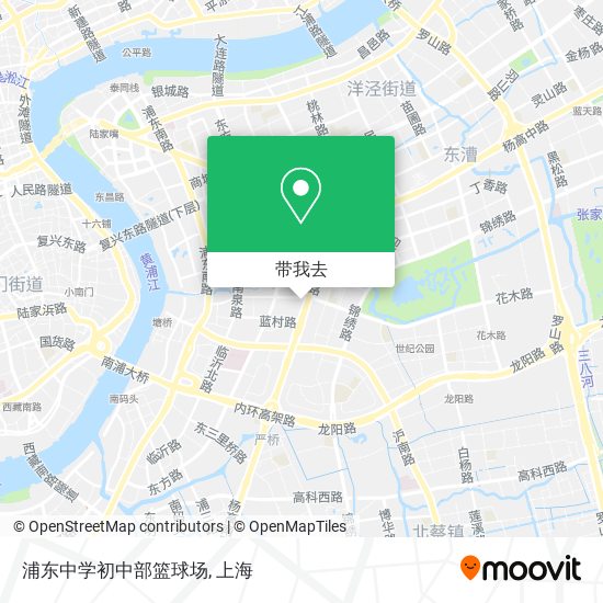 浦东中学初中部篮球场地图
