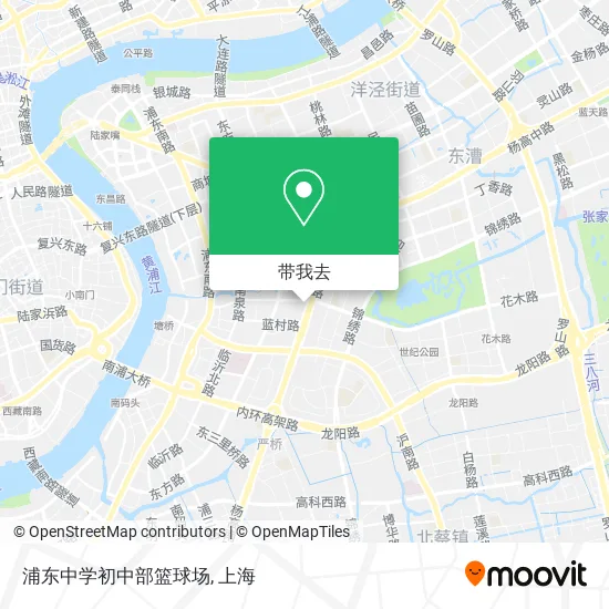 浦东中学初中部篮球场地图