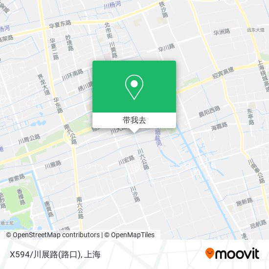 X594/川展路(路口)地图