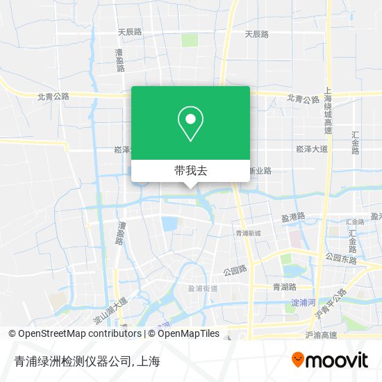 青浦绿洲检测仪器公司地图