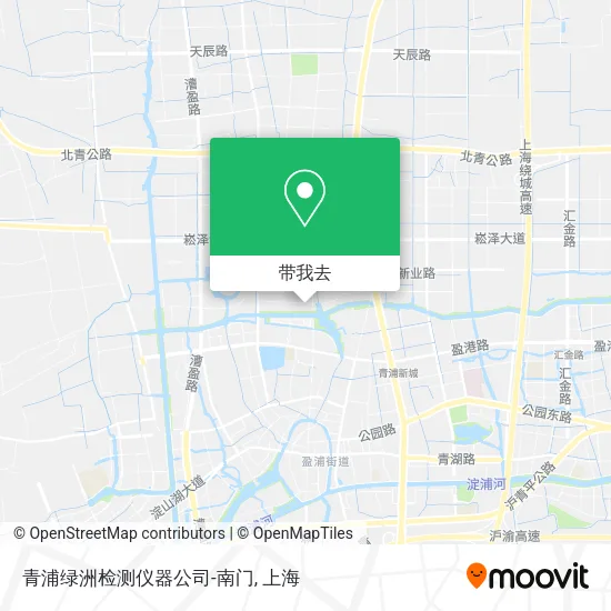 青浦绿洲检测仪器公司-南门地图