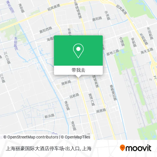上海丽豪国际大酒店停车场-出入口地图