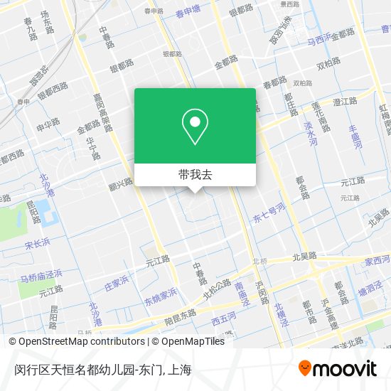 闵行区天恒名都幼儿园-东门地图