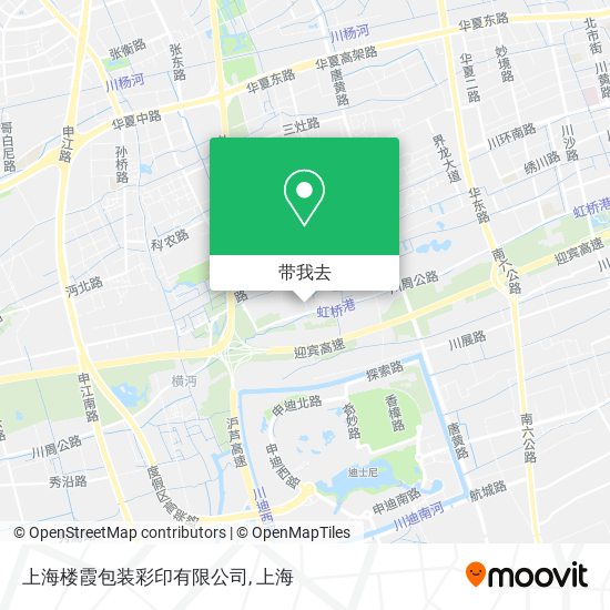 上海楼霞包装彩印有限公司地图