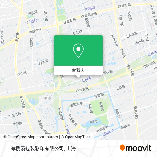 上海楼霞包装彩印有限公司地图